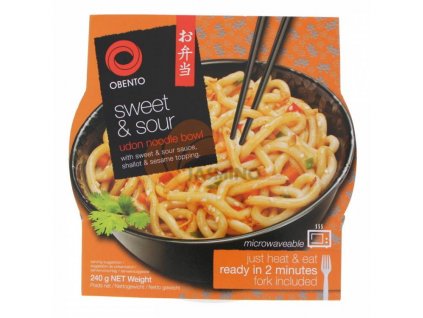 OBENTO Sladkokyselý udon nudle v misce 240g