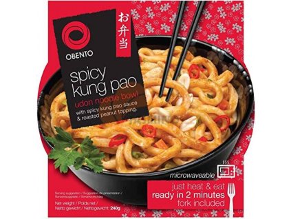 OBENTO Pálivé Kung Pao Udon nudle v misce 240g