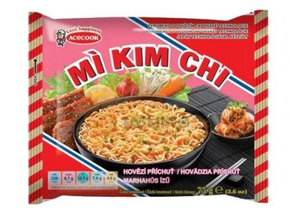 ACE KIM CHI Instantní nudle - hovězí 75g