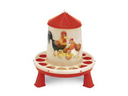 Geflügelfutterautomat mit Beinen (Happy Hen Edition) 2 kg