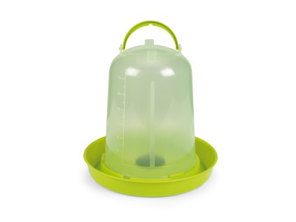 Klobouková napáječka pro drůbež, zelená 10 l
