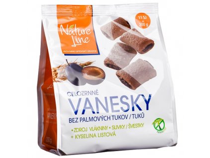 Sušenky celozrn. Vanesky švestka 200g PLH