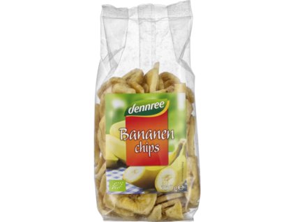 40548 dennree bananove chipsy 150 g bio