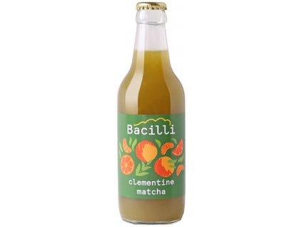 Bio fermentovaná limonáda Klementínka-Matcha Bacilli 330 ml