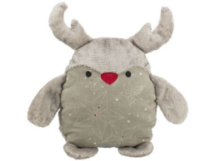 Xmas REINDEER - vianočný plyšový sob bez zvuku, 30 cm, látka/plyš