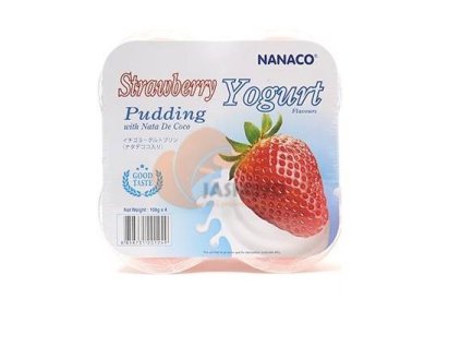 NANACO budynie żelatynowe truskawkowo-jogurtowe 432g