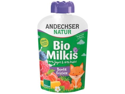 Andechser Natur Jogurtová svačinka mix ovoce liška 100g bio