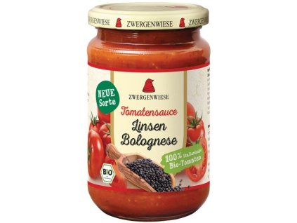 Zwergenwiese Tomaten-Bolognese-Sauce mit Linsen 340 ml bio