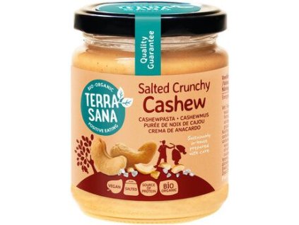 Terrasana Unt de caju crocant cu sare de Himalaya 250g organic