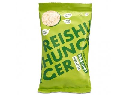 Reishunger Rýžové chipsy se zakysanou smetanou 50g bio