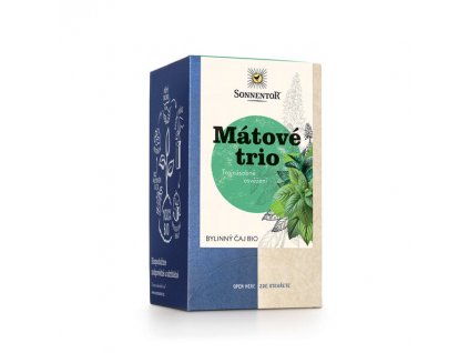 Čaj byl. porc. dvoukom. Mátové trio 21,6g BIO SONNENTOR