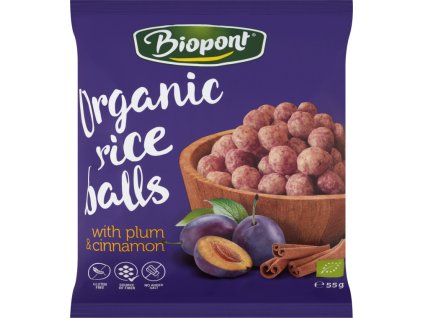 Plum rice crackers with cinnamon 55 g BIO BIOPONT