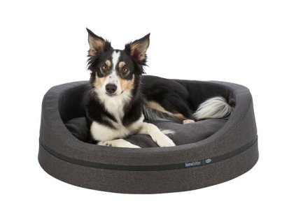 CityStyle HOME Edition ovales Bett mit Kante, dunkelgrau