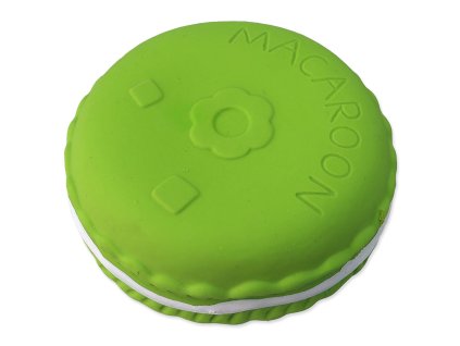 Dog Fantasy Latex Macaroon Toy with Sound Green 9cm