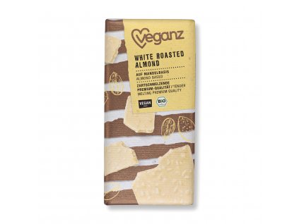 Vegan white chocolate with almonds 80 g BIO VEGANZ