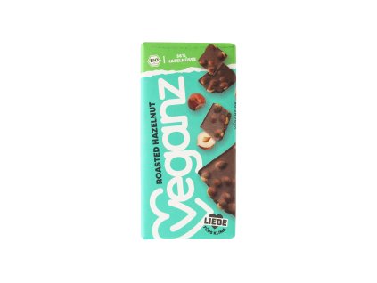 Czekolada wegańska z orzechami laskowymi 90 g BIO VEGANZ