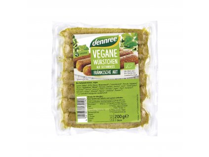 Klobásky veganské ze seitanu 200 g BIO DENNREE