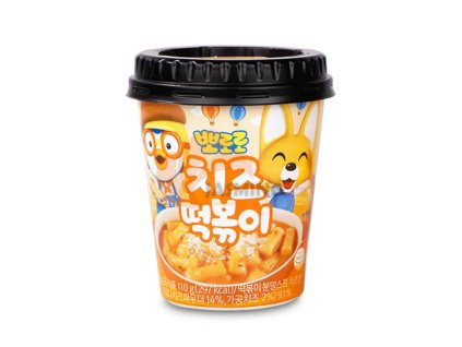 PORORO Instant Cup Topokki Korejský rýžový dort se sýrovou příchutí 110g