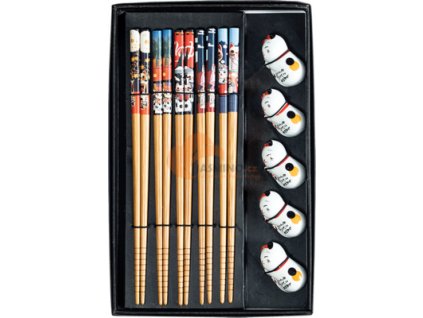JADE TEMPLE Set hůlky + kočka 5par