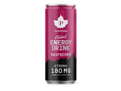 Natural Energy Drink STRONG 330ml raspberry