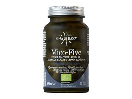 Mico-Five Immune System 70 capsule Organic (Reishi, Maitake, Shiitake, Ciuperci, Chaga)