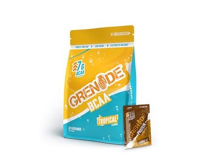 1.GRE BCAA 390g tropical and sample protein fudge UP 19077