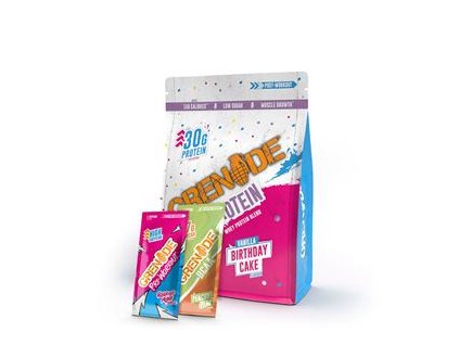 Grenade Whey Protein 480 g vaníliás születésnapi torta