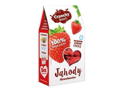 Ovoce suš. mraz. jahody plátky bezl. 20g CRUNCHY SNACK