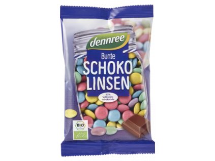 Dennree Čokoládové šošovky 100g bio