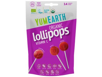 Nyalóka ov. vit.C-vel stb eper, cseresznye, erdei gyümölcs 14db BIO YUMEARTH