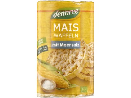 Dennree Kukoricakenyér tengeri sóval 120g bio