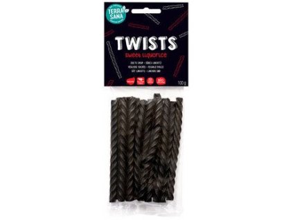 Terrasana Twisted licorice sticks sweet 100g organic