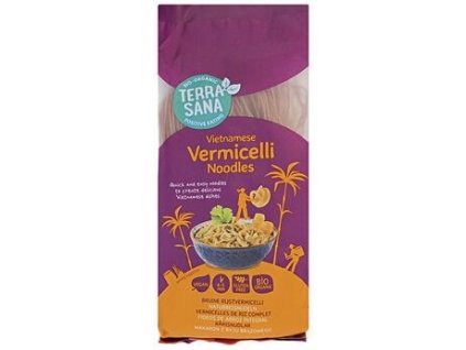 Terrasana Vermicelli nudle z hnědé rýže 250g bio