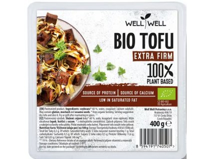 Kemény tofu csészében vízzel 400g BIO WELL W.