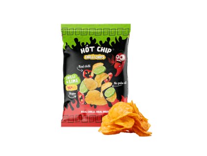 Chipsy CHILLI & LIME - Chipsy pikantne 80g