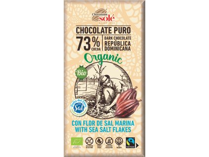 Čokoláda horká s morskou soľou 100 g BIO SOLÉ