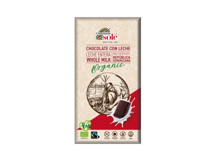 Čokoláda mliečna 39 % 100 g BIO SOLÉ
