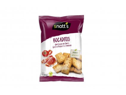 Chléb s příchutí rajčat a šunky, VEGAN - Snatt's 120g