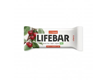 Tyčinka Lifebar višňovo-třešňová RAW 40 g BIO LIFEFOOD