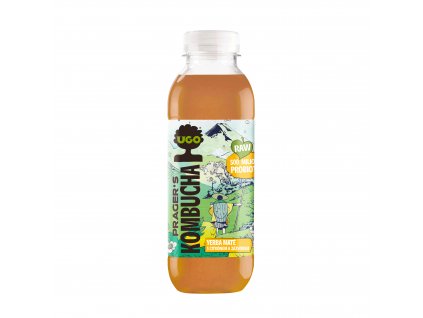 Kombucha Yerba maté s citrónem a zázvorem 500 ml UGO