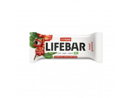 Tyčinka Lifebar s para ořechy a guaranou 40 g BIO LIFEFOOD