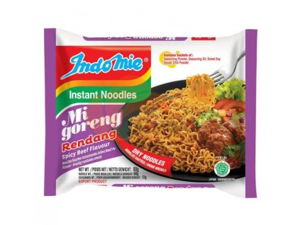 INDOMIE Instant Fried Noodles Goreng Rendang Beef 80g