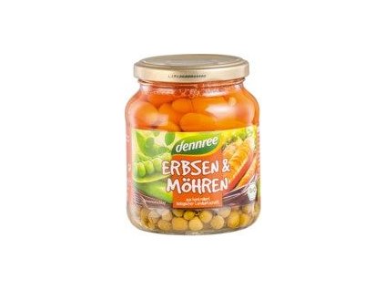 Dennree Peas and Carrots 350g organic