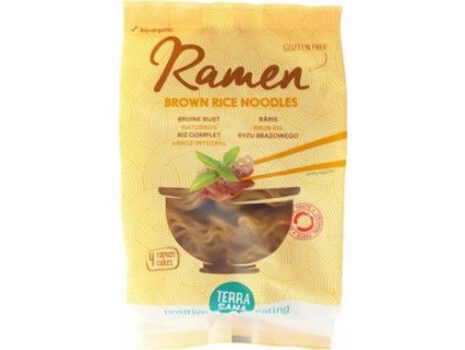 Terrasana Japanese brown rice noodles 280g organic