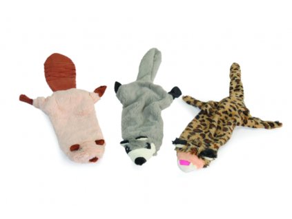 PLUSH TOY RACCOON, TIGER, SQUIRREL 1 pc 56 cm