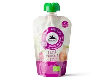 Alce Nero Birnen-Pflaumen-Püree mit Reis 6m+ 100 g bio