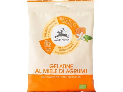 Alce Nero Jelly candies with citrus honey 100 g organic