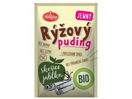 Ryżowy pudding z cynamonem i jabłkiem. bezprzewodowy 40g ORGANIC AMYLON