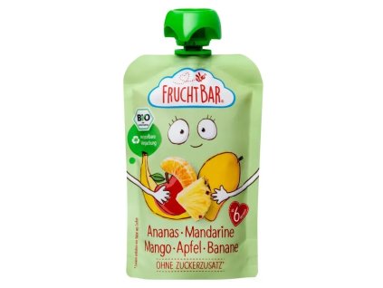 Fruchtbar Pyré ananás mandarínka mango jablko banán 100 g bio vegan