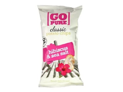 Go Pure Potato Chips Hibiscus and Sea Salt 125 g organic